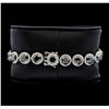 Image 2 : 14KT White Gold 34.08ctw Black Diamond Bracelet