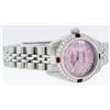 Image 4 : Rolex Ladies Stainless Steel Ruby and Diamond Datejust Wristwatch