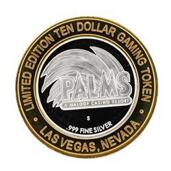 .999 Silver Palms A Maloof Casino Resort Las Vegas Nevada $10 Casino Limited Edi