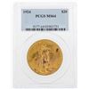 Image 1 : 1924 $20 St. Gaudens Double Eagle Gold Coin PCGS MS64