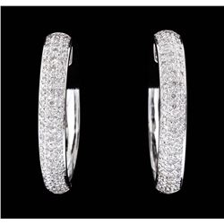 14KT White Gold 0.75ctw Diamond Earrings