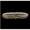 Image 3 : 10KT Yellow Gold 2.00ctw Diamond Tennis Bracelet