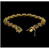 Image 4 : 14KT Yellow Gold 9.73ctw Opal and Diamond Bracelet