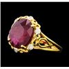Image 2 : SILVER 7.56ct Ruby and Diamond Ring
