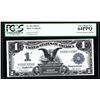Image 1 : 1899 $1 Black Eagle Silver Certificate Note PCGS 64PPQ