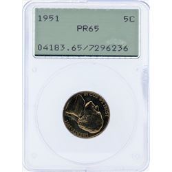 1951 Jefferson Proof Nickel PCGS PR65