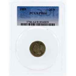 1889 Three Cent Proof Nickel PCGS PR64