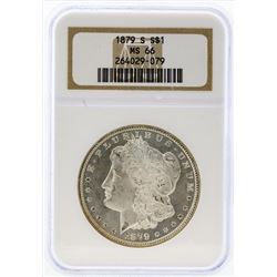 1879-S $1 Morgan Silver Dollar Coin NGC MS66