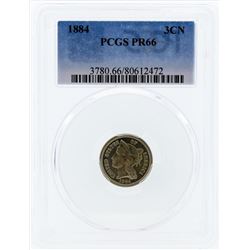 1884 Three Cent Proof Nickel PCGS PR66