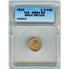 Image 1 : GREAT BRITAIN 1913 1/3 FARTHING  KM#823  ICG MS64 RED