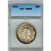 Image 1 : 1943 WALKING LIBERTY SILVER 50 CENTS  ICG MS65
