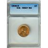 Image 1 : 1938-D LINCOLN WHEAT CENT ICG MS-67 RED SCARCE THIS NICE!