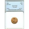 Image 1 : 1988 LINCOLN MEMORIAL CENT -OFF CENTER MINT ERROR- NNC MS-67 RED