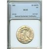 Image 1 : 1943 WALKING LIBERTY SILVER 50 CENTS NNC MS-65
