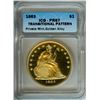 Image 1 : 1863 (2004) TRANSITIONAL GOLDEN ALLOY PATTERN DOLLAR  ICG PR67 LIMITED EDITION!
