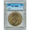 Image 1 : 1976  EISENHOWER DOLLAR - TYPE 2 - ICG MS66