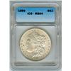 Image 1 : 1890 MORGAN SILVER DOLLAR  ICG MS64