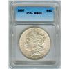Image 1 : 1887 MORGAN SILVER DOLLAR  ICG MS65