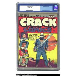 Crack Comics #17 (Quality, 1941) CGC VF/NM 9.0 Off-white pages