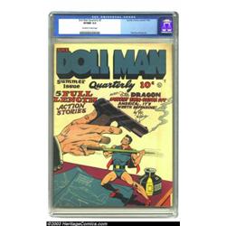 Doll Man Quarterly #3 (Quality, 1942) CGC VF/NM 9.0 Off-white to white pages
