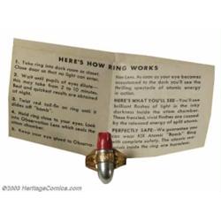 Lone Ranger Kix Cereal Atomic Bomb Ring (Kix Cereal, 1947)