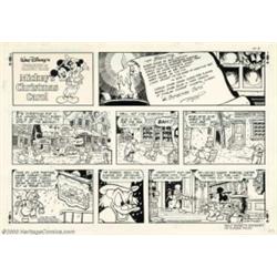Disney Studios - Original Comic Strip Art for Mickey's Christmas Carol Sunday dated 10-3-82 (Kin