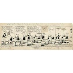 Bud Fisher - Original Comic Strip Art for Mutt and Jeff Daily dated 10-16-23 (H.C. Fisher, 1923)