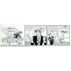 Frank Frazetta - Original Art for L'il Abner Daily dated 6-17-57 (United Features Syndicate, 195
