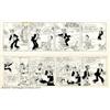 Image 1 : Chic Young - Original Comic Strip Art for Blondie dated 10-30-54 and 6-19-56 (King Features Synd