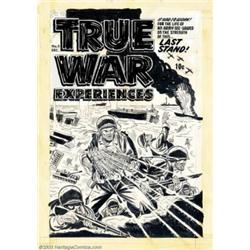 Lee Elias - Original Cover Art for True War Experiences #5 (Harvey, 1952)