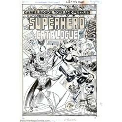 Joe Kubert - Original Cover Art for The Superhero Catalog #1 (Superhero Enterprises, 1978)