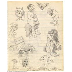 Robert Crumb - Original Sketches, "April Fool" (1962)