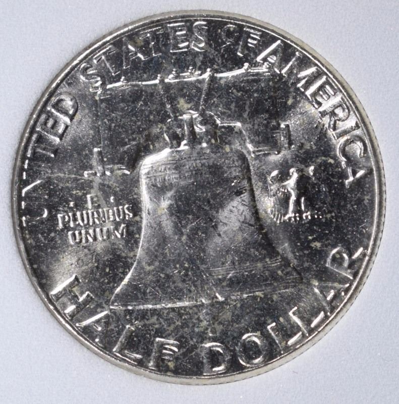 1963 Ben Franklin Half Dollar Full Bell Line