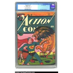 Action Comics #27 (DC, 1940) CGC FN/VF 7.0 Cream to off-white pages