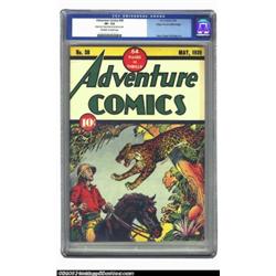Adventure Comics #38 Mile High pedigree (DC, 1939) CGC VF- 7.5 Off-white to white pages