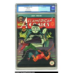 All-American Comics #40 (DC, 1942) CGC VF+ 8.5 Off-white to white pages