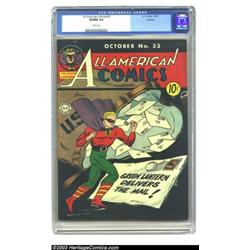 All-American Comics #53 Hawkeye pedigree (DC, 1943) CGC VF/NM 9.0 White pages