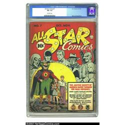 All Star Comics #7 (DC, 1941) CGC VG+ 4.5 Off-white pages