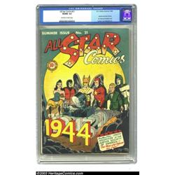 All Star Comics #21 (DC, 1944) CGC VG/FN 5.0 Off-white to white pages