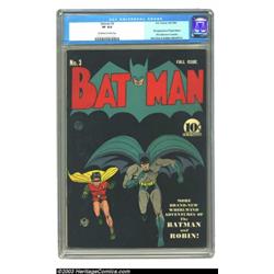 Batman #3 (DC, 1940) CGC VF 8.0 Off-white to white pages