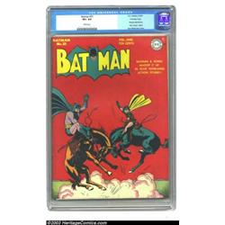 Batman #21 Crowley pedigree (DC, 1944) CGC VF+ 8.5 White pages