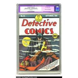 Detective Comics #31 (DC, 1939) CGC Apparent NM- 9.2 Moderate (P) Off-white pages