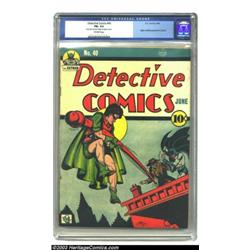 Detective Comics #40 (DC, 1940). CGC FN- 5.5 Off-white pages