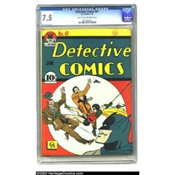 Detective Comics #47 (DC, 1941) CGC VF- 7.5 Light tan to off-white pages