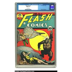 Flash Comics #11 (DC, 1940) CGC VF/NM 9.0 Off-white pages