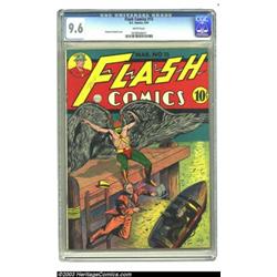 Flash Comics #15 (DC, 1941) CGC NM+ 9.6 White pages