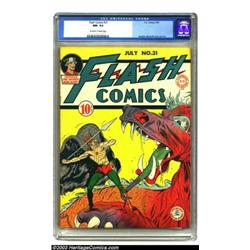 Flash Comics #31 (DC, 1942) CGC NM- 9.2 Off-white to white pages