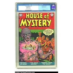 House of Mystery #8 White Mountain pedigree (DC, 1952) CGC VF/NM 9.0 Off-white to white pages