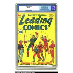 Leading Comics #1 Mile High pedigree (DC, 1941) CGC NM 9.4 White pages