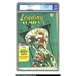 Leading Comics #8 Pennsylvania pedigree (DC, 1943) CGC NM+ 9.6 White pages